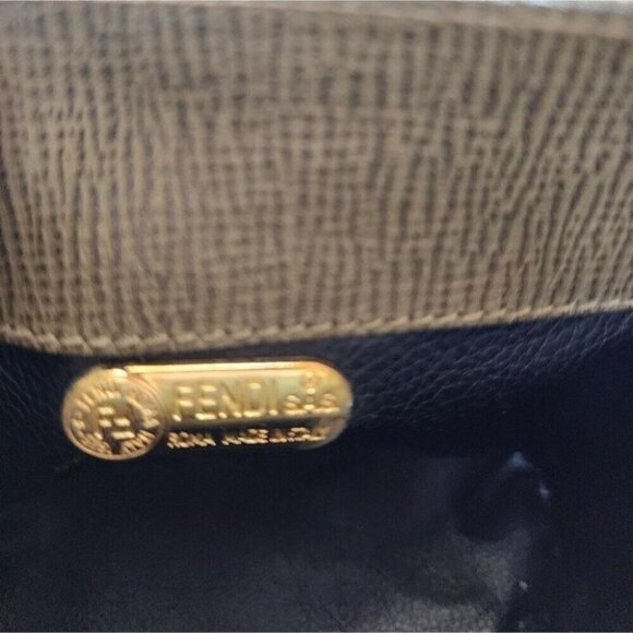 Fendi Green Leather and Suede Crossbody Bag - Picture 10 of 16